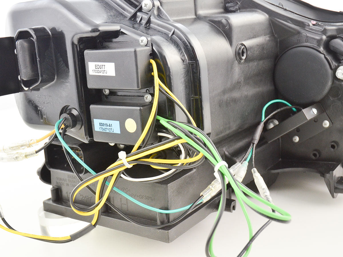 Scheinwerfer Set Daylight LED TFL-Optik Porsche Cayenne 9PA Bj. 02-06 chrom