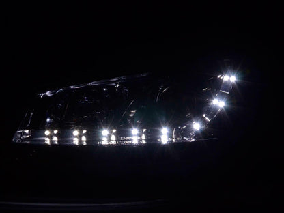 Scheinwerfer Set Daylight LED TFL-Optik Renault Megane 2 3/5-trg. Bj. 03-06 chrom