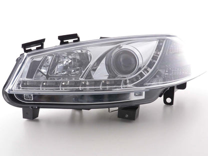 Scheinwerfer Set Daylight LED TFL-Optik Renault Megane 2 3/5-trg. Bj. 03-06 chrom