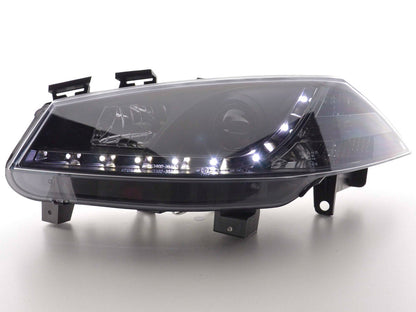 Scheinwerfer Set Daylight LED TFL-Optik Renault Megane 2 3/5-trg. Bj. 03-06 schwarz
