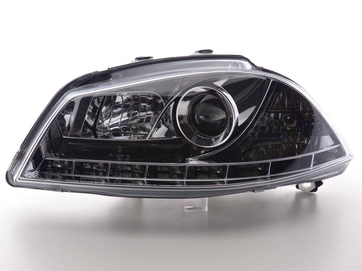Scheinwerfer Set Daylight LED TFL-Optik Seat Ibiza Typ 6L Bj. 03-08 chrom