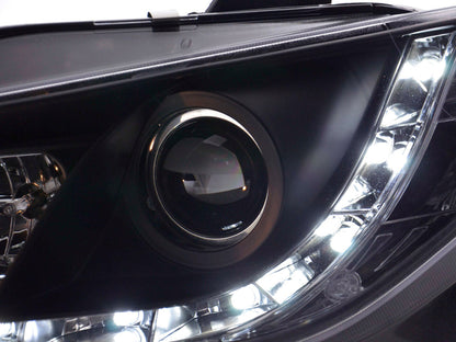 Scheinwerfer Set Daylight LED Tagfahrlicht Seat Ibiza Typ 6J Bj. 08- schwarz
