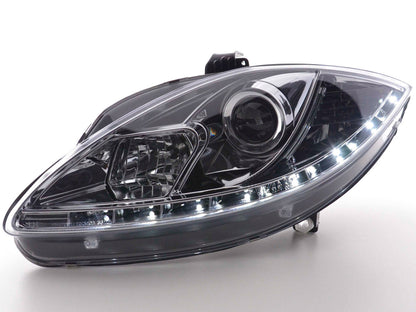 Scheinwerfer Set Daylight LED TFL-Optik Seat Leon Typ 1P / Altea/Toledo Typ 5P Bj. 05-09 chrom