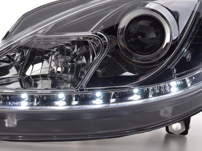 Scheinwerfer Set Daylight LED TFL-Optik Seat Leon Typ 1P / Altea/Toledo Typ 5P Bj. 05-09 chrom