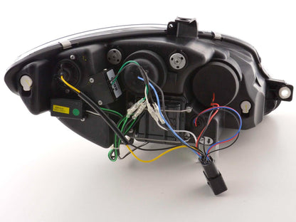 Scheinwerfer Set Daylight LED TFL-Optik Seat Leon Typ 1P / Altea/Toledo Typ 5P schwarz