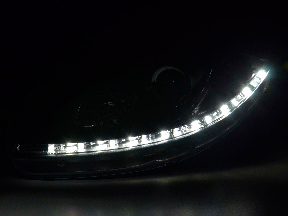 Scheinwerfer Set Daylight LED Tagfahrlicht Seat Leon 1P/Altea 5P schwarz