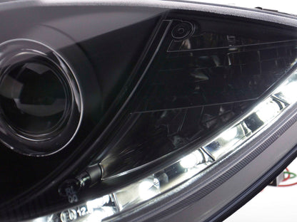 Scheinwerfer Set Daylight LED Tagfahrlicht Seat Leon 1P/Altea 5P schwarz