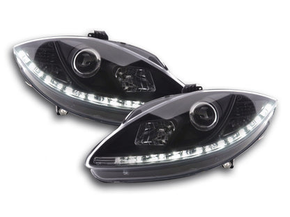 Scheinwerfer Set Daylight LED Tagfahrlicht Seat Leon 1P/Altea 5P schwarz