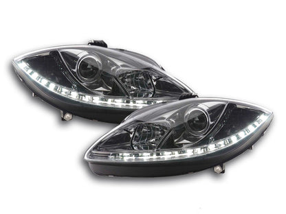 Scheinwerfer Set Daylight LED Tagfahrlicht Seat Leon 1P Bj. 09- chrom