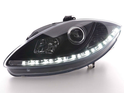Scheinwerfer Set Daylight LED Tagfahrlicht Seat Leon 1P  09- schwarz