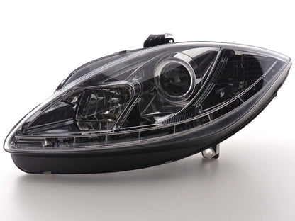Scheinwerfer Set Daylight LED TFL-Optik Seat Leon 1P Bj. 09- chrom