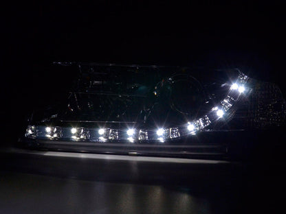 Scheinwerfer Set Daylight LED TFL-Optik Skoda Octavia Typ 1U Bj. 01-04 chrom
