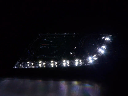 Scheinwerfer Set Daylight LED TFL-Optik Skoda Octavia Typ 1Z Bj. 04-08 chrom