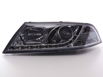 Scheinwerfer Set Daylight LED TFL-Optik Skoda Octavia Typ 1Z Bj. 04-08 chrom