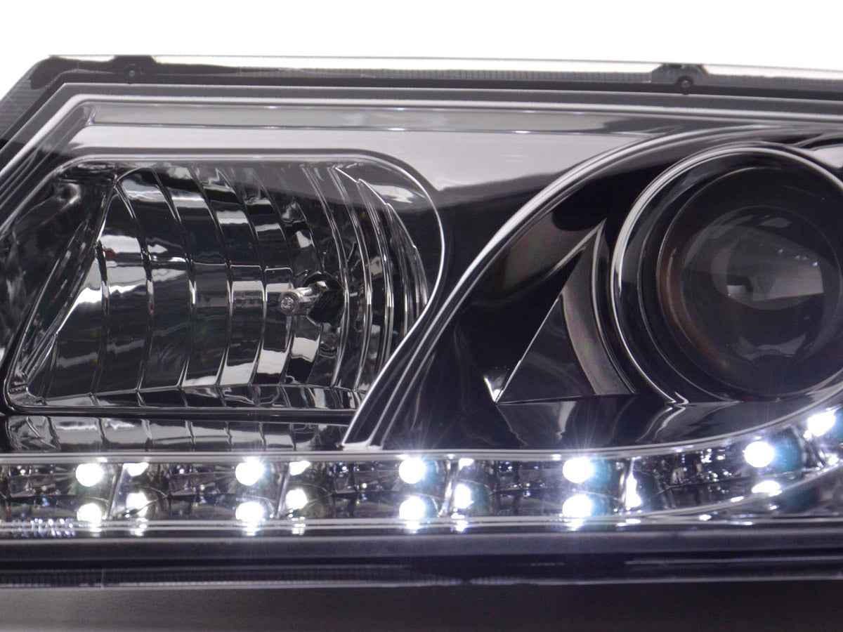 Scheinwerfer Set Daylight LED TFL-Optik Skoda Octavia Typ 1Z Bj. 04-08 chrom