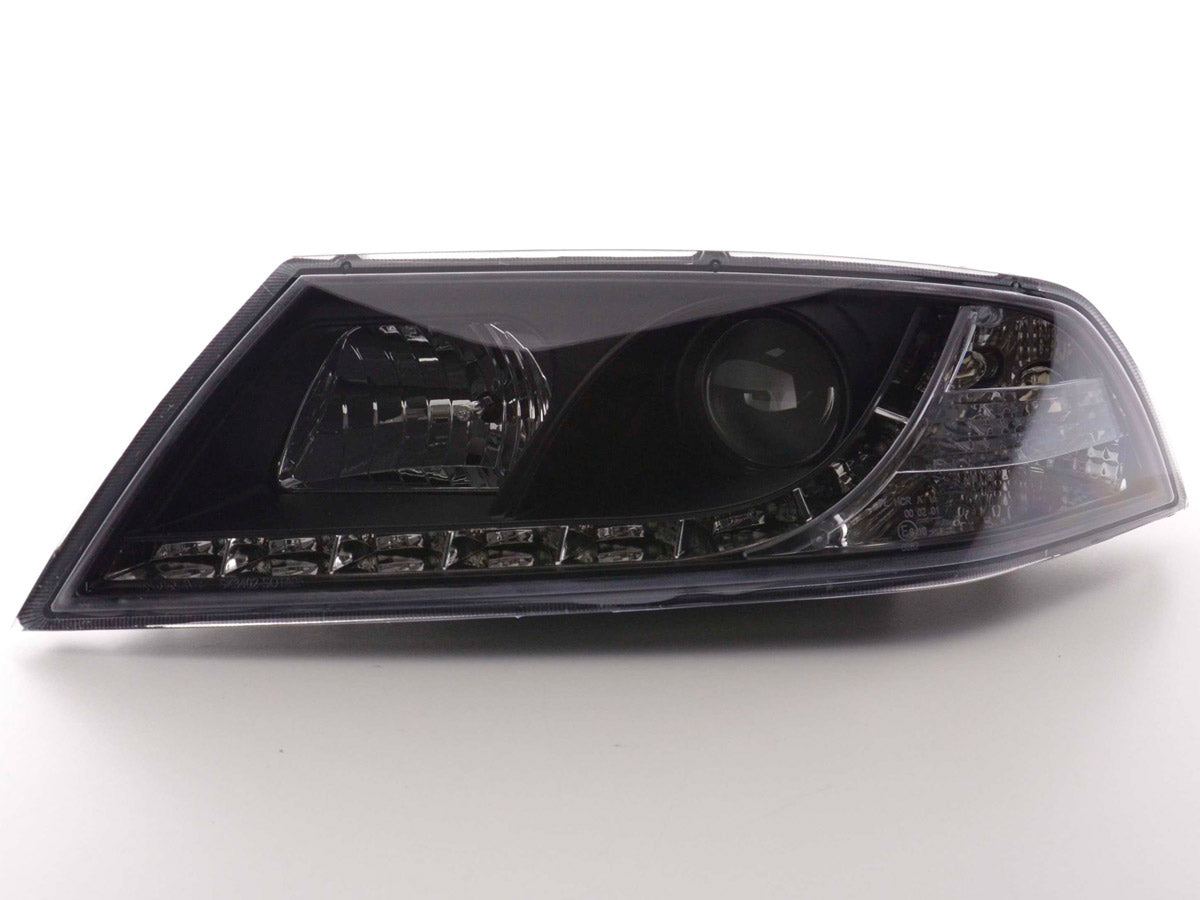 Scheinwerfer Set Daylight LED TFL-Optik Skoda Octavia Typ 1Z Bj. 04-08 schwarz