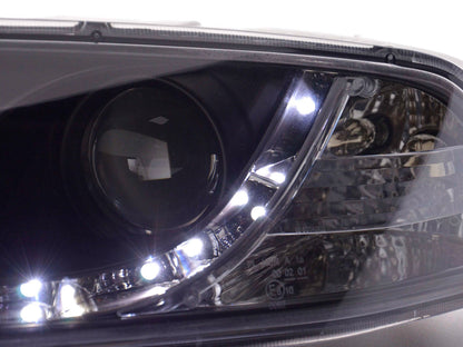 Scheinwerfer Set Daylight LED TFL-Optik Skoda Octavia Typ 1Z Bj. 04-08 schwarz