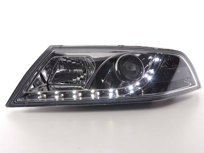 Scheinwerfer Set Daylight LED TFL-Optik Skoda Octavia Typ 1Z Bj. 04-08 chrom