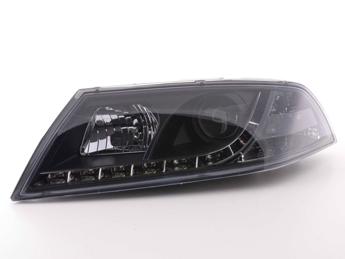 Scheinwerfer Set Daylight LED TFL-Optik Skoda Octavia Typ 1Z Bj. 04-08 schwarz