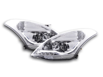 Scheinwerfer Set Daylight LED TFL-Optik Suzuki Swift Bj. 10-13 chrom