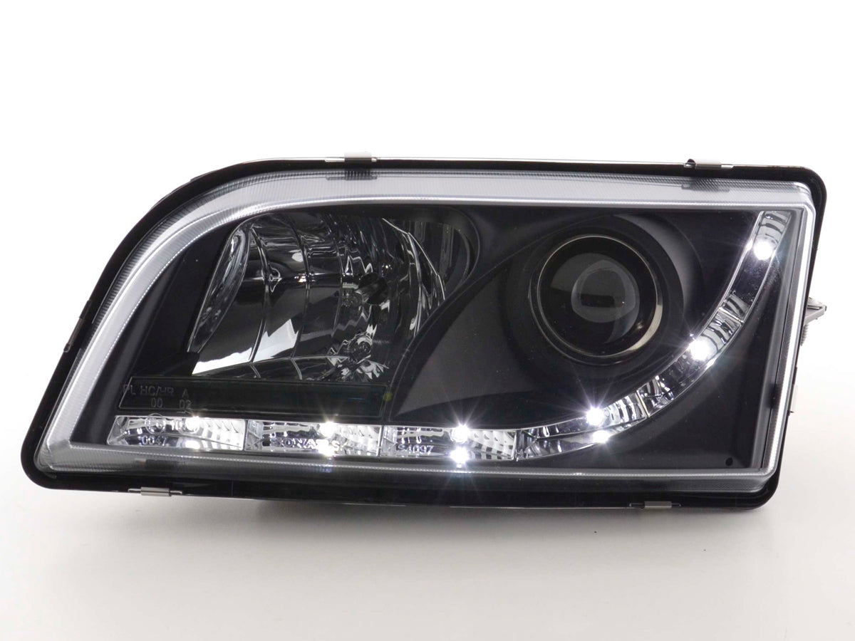 Scheinwerfer Set Daylight LED TFL-Optik Volvo S40/V40 Typ V Bj. 96-04 schwarz