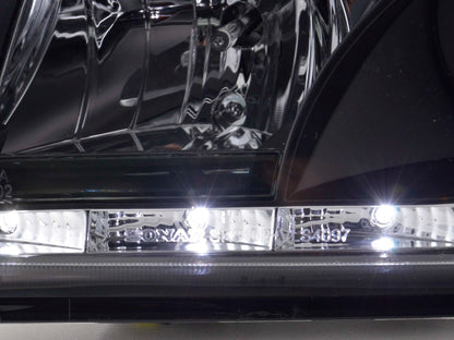 Scheinwerfer Set Daylight LED TFL-Optik Volvo S40/V40 Typ V Bj. 96-04 schwarz