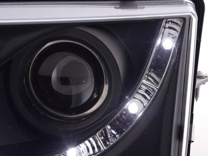 Scheinwerfer Set Daylight LED TFL-Optik Volvo S40/V40 Typ V Bj. 96-04 schwarz
