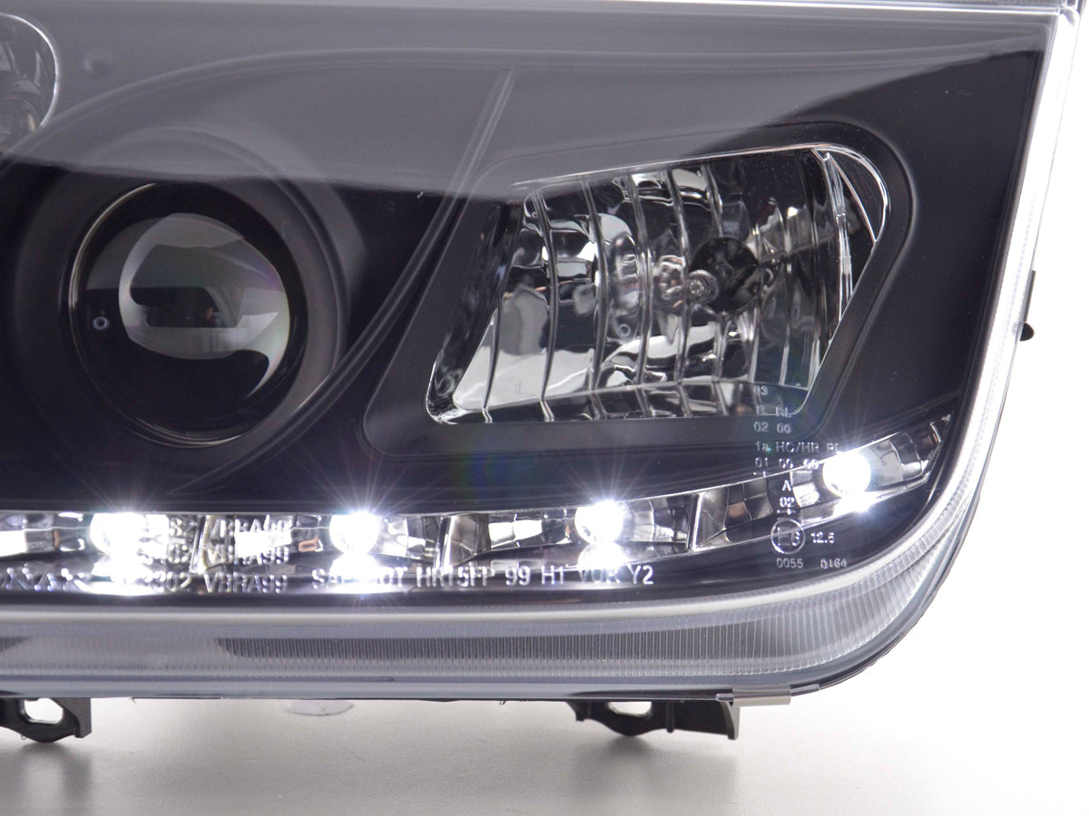 Scheinwerfer Set Daylight LED TFL-Optik VW Bora Typ 1J  99-04 schwarz
