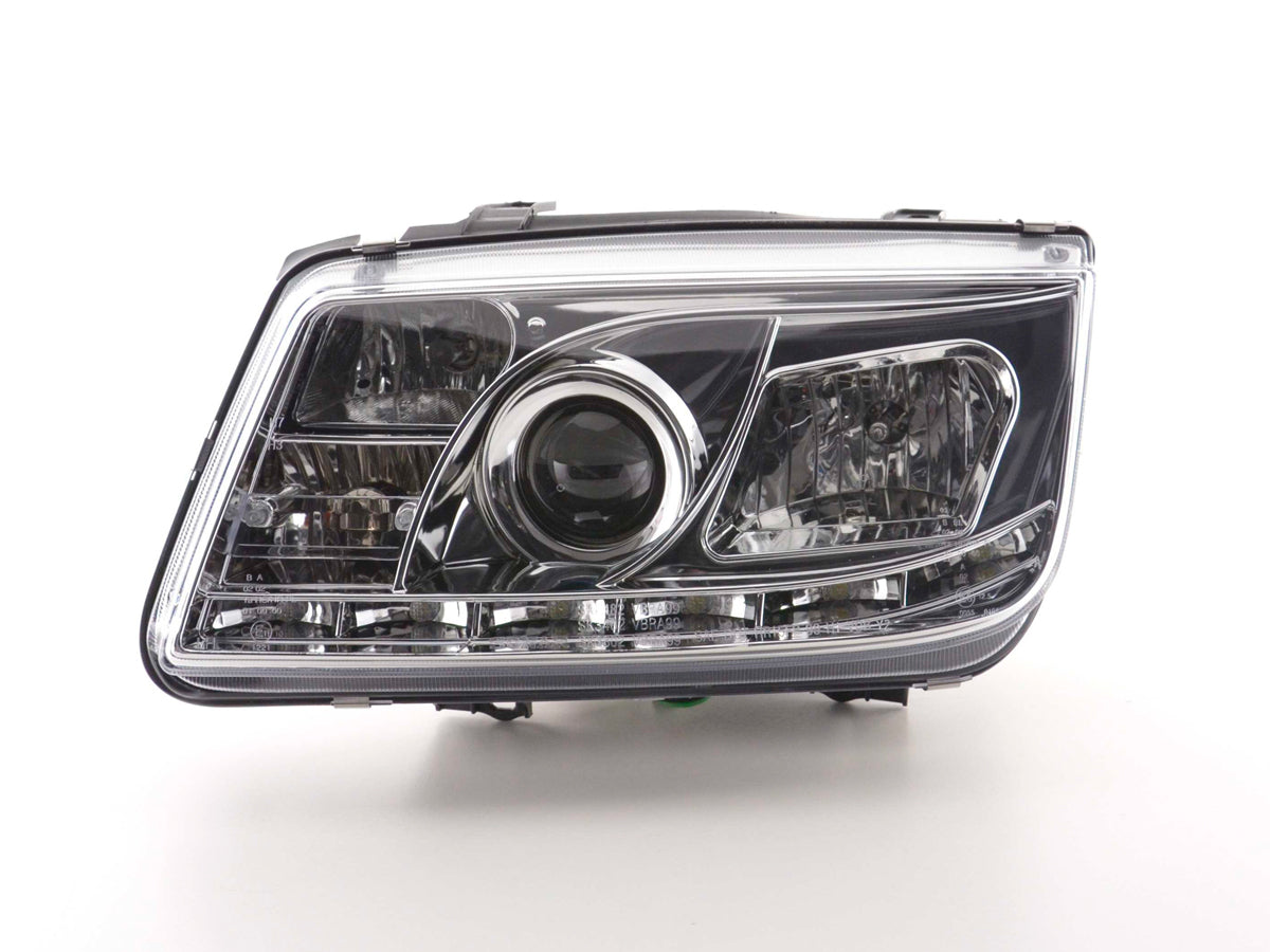 Scheinwerfer Set Daylight LED Tagfahrlicht VW Bora Bj. 98-05 chrom