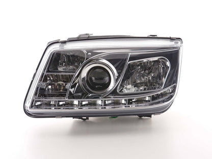 Scheinwerfer Set Daylight LED Tagfahrlicht VW Bora Bj. 98-05 chrom