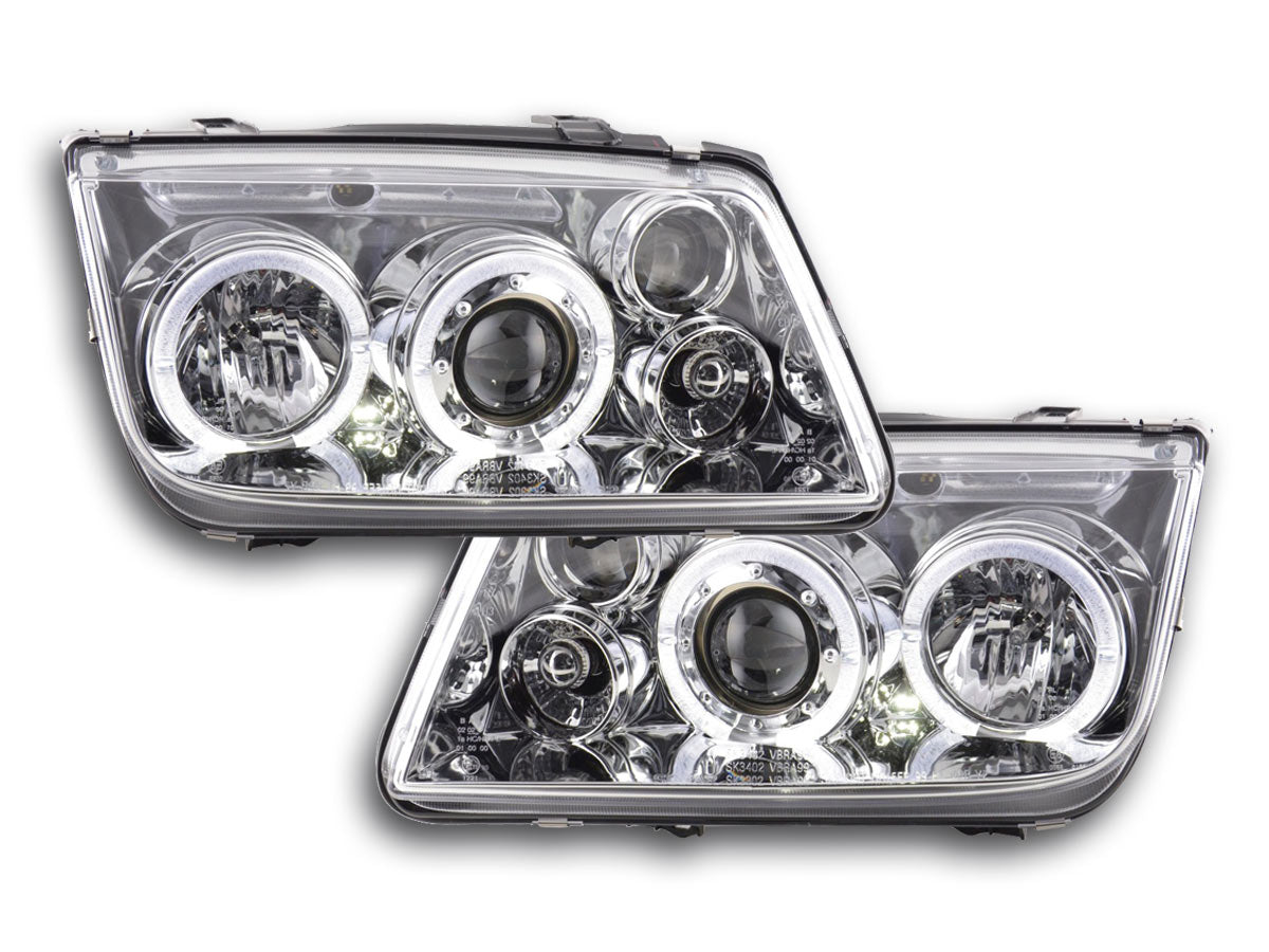 Scheinwerfer Set VW Bora Typ 1J Bj. 98-05 chrom für Rechtslenker