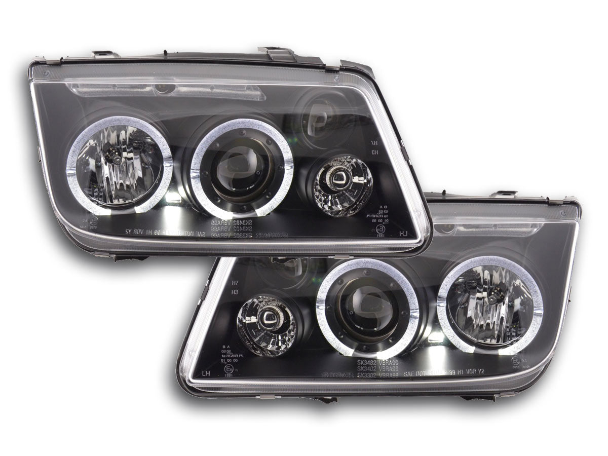 Scheinwerfer Set VW Bora Typ 1J Bj. 98-05 schwarz für Rechtslenker