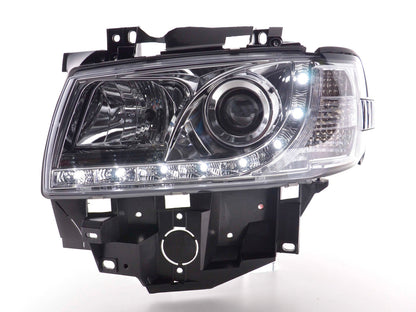 Scheinwerfer Set Daylight LED TFL-Optik VW Bus Typ T4  96-03 chrom