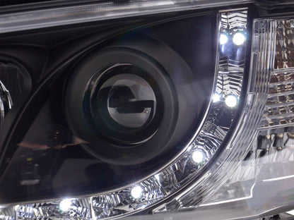 Scheinwerfer Set Daylight LED TFL-Optik VW Bus T4 Bj. 96-03 schwarz