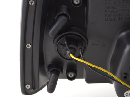 Scheinwerfer Set Daylight LED TFL-Optik VW Bus Typ T4 Bj. 90-03 chrom für Rechtslenker