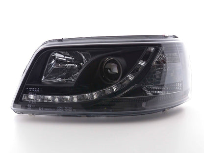 Scheinwerfer Set Daylight LED TFL-Optik VW Bus Typ T5 Bj. 03-09 schwarz