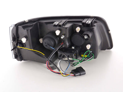 Scheinwerfer Set Daylight LED TFL-Optik VW Bus Typ T5 Bj. 03-09 chrom