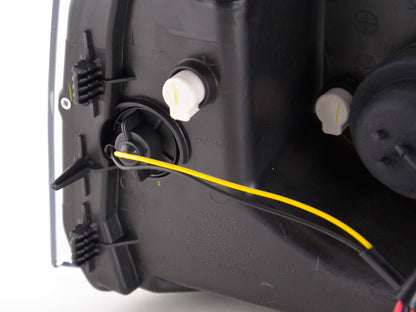 Scheinwerfer Set Daylight LED TFL-Optik VW Bus T5 Bj. 03-09 schwarz