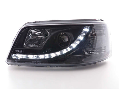 Scheinwerfer Set Daylight LED Tagfahrlicht VW Bus T5  03-09 schwarz