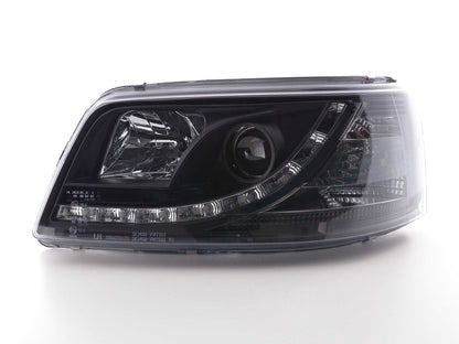 Scheinwerfer Set Daylight LED Tagfahrlicht VW Bus T5  03-09 schwarz