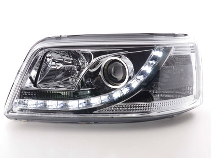 Scheinwerfer Set Daylight LED Tagfahrlicht VW Bus T5 Bj. 03-09 chrom