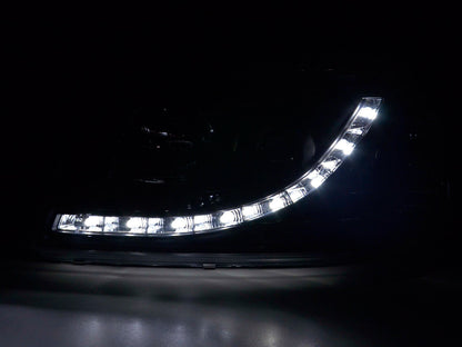 Scheinwerfer Set Daylight LED Tagfahrlicht VW Bus T5 Bj. 03-09 schwarz