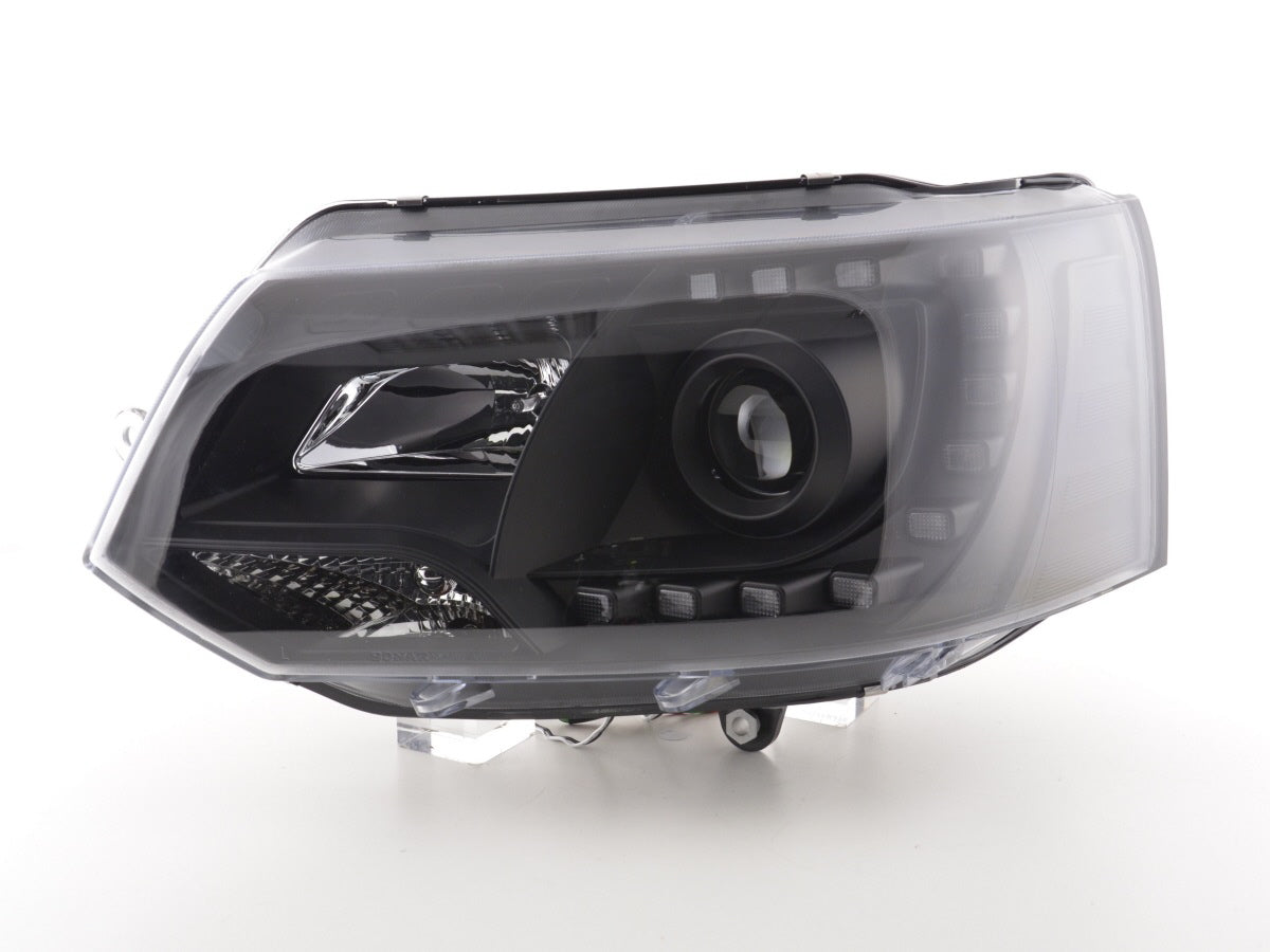 Scheinwerfer Set Daylight LED Tagfahrlicht VW Bus T5  ab 2009 schwarz
