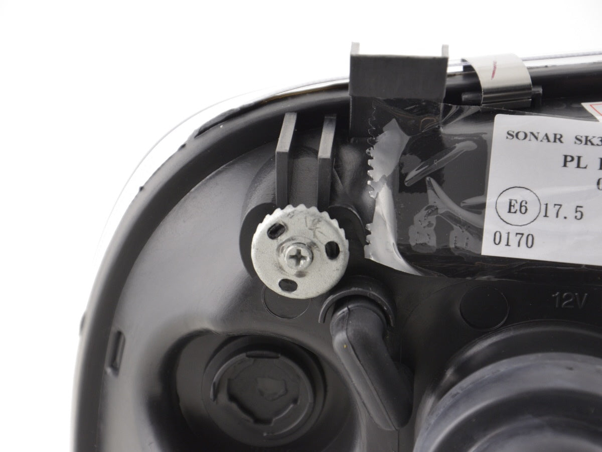 Scheinwerfer Set Daylight LED Tagfahrlicht VW Golf 3 Bj. 91-97 chrom für Rechtslenker