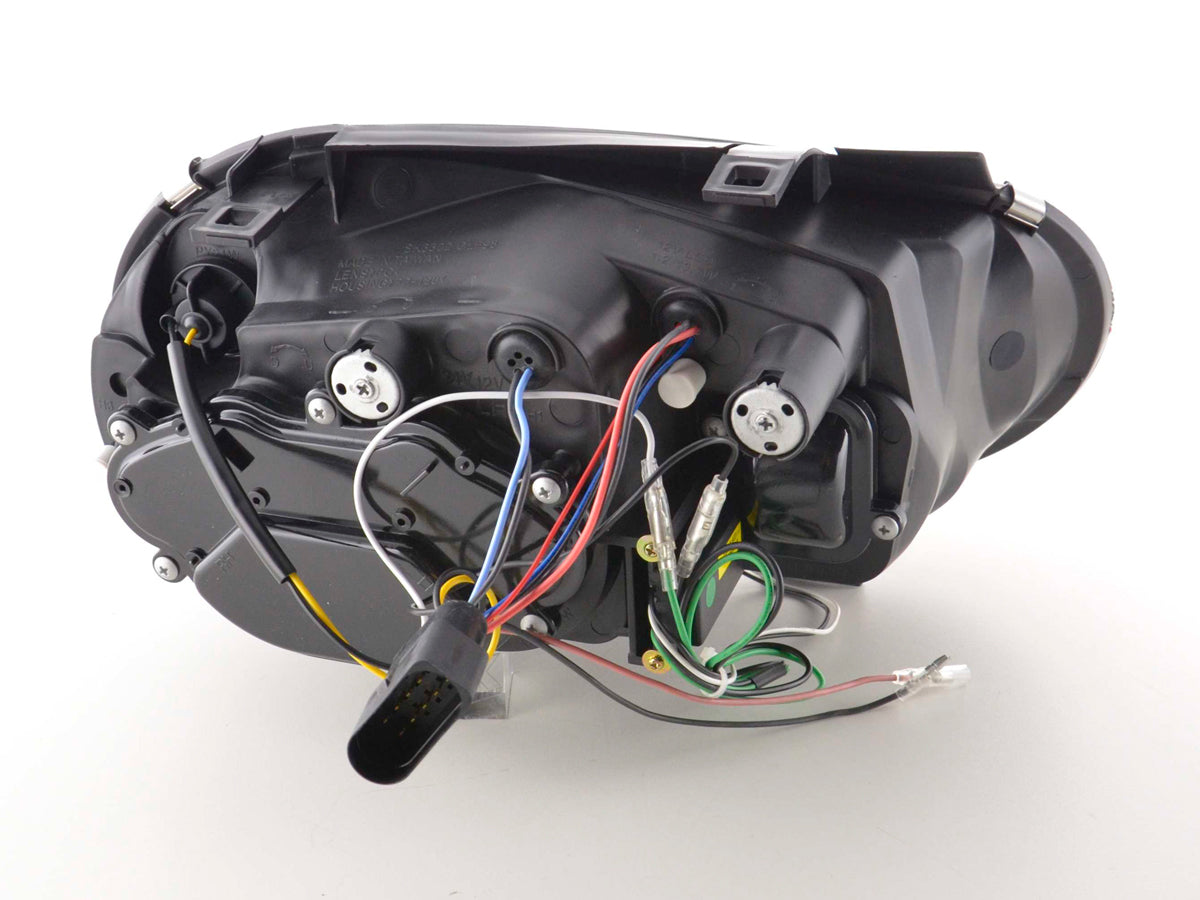 Scheinwerfer Set Daylight LED TFL-Optik VW Golf 4 Typ 1J Bj. 98-03 schwarz