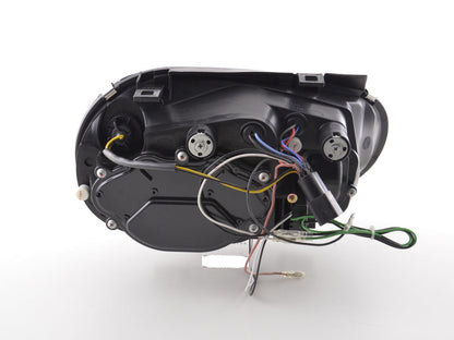 Scheinwerfer Set Daylight LED TFL-Optik VW Golf 4 Typ 1J Bj. 98-03 schwarz für Rechtslenker