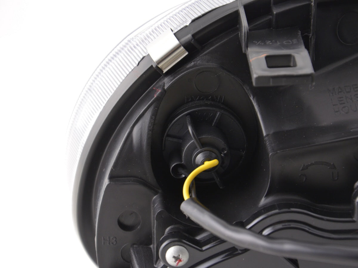 Scheinwerfer Set Daylight LED TFL-Optik VW Golf 4 Typ 1J Bj. 98-03 schwarz für Rechtslenker