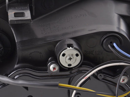 Scheinwerfer Set Daylight LED TFL-Optik VW Golf 4 Typ 1J Bj. 98-03 schwarz für Rechtslenker