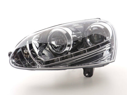 Scheinwerfer Set Daylight LED Tagfahrlicht VW Golf 5 Bj. 03-08 chrom