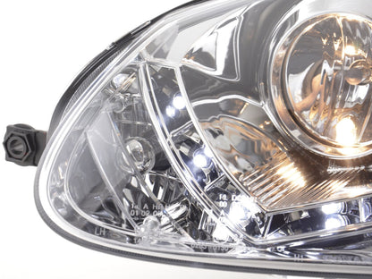 Scheinwerfer Set Daylight LED Tagfahrlicht VW Golf 5 Typ 1K Bj. 03-08 chrom für Rechtslenker